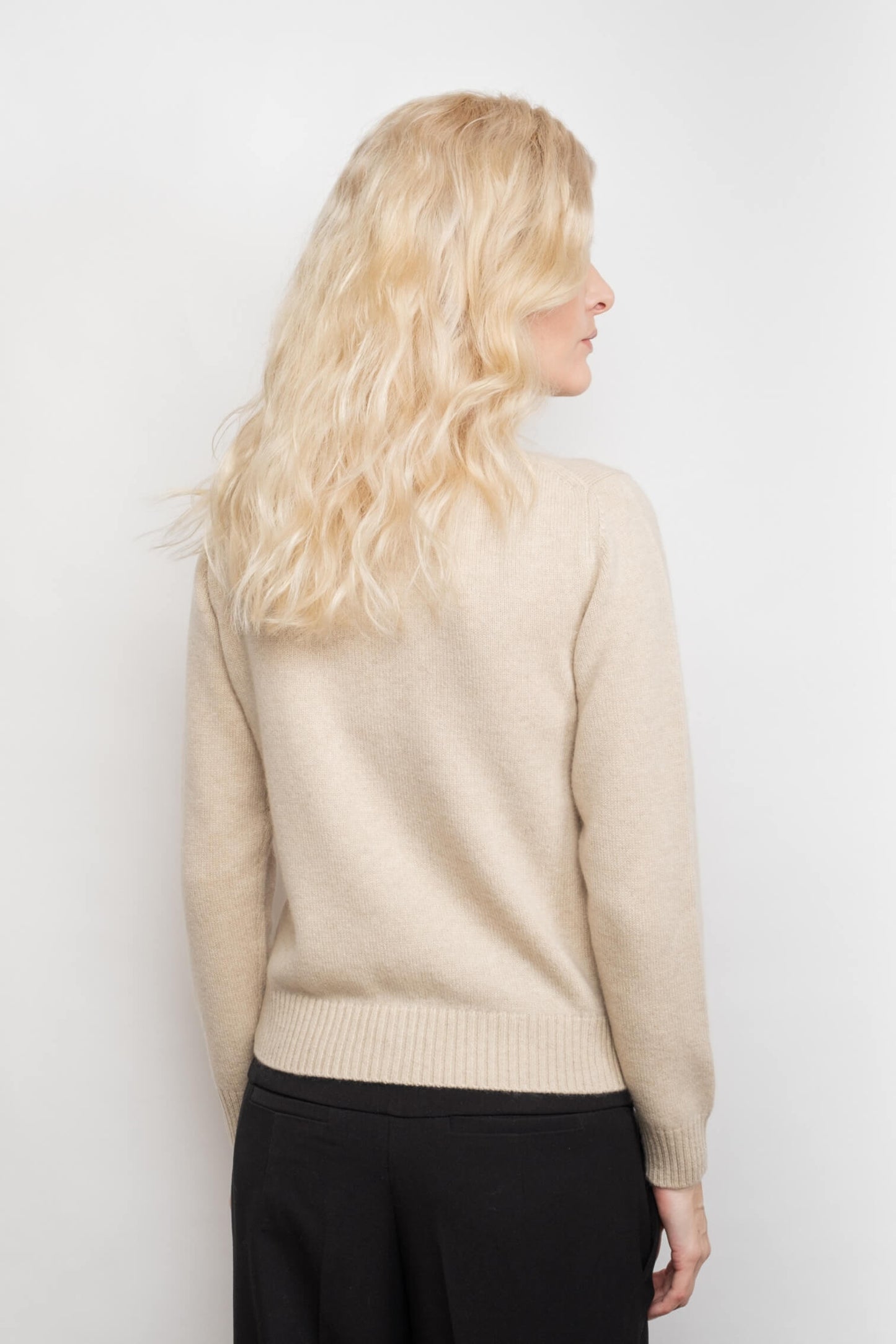 Heritage Golfer Cashmere Knitted Cardigan - Cream