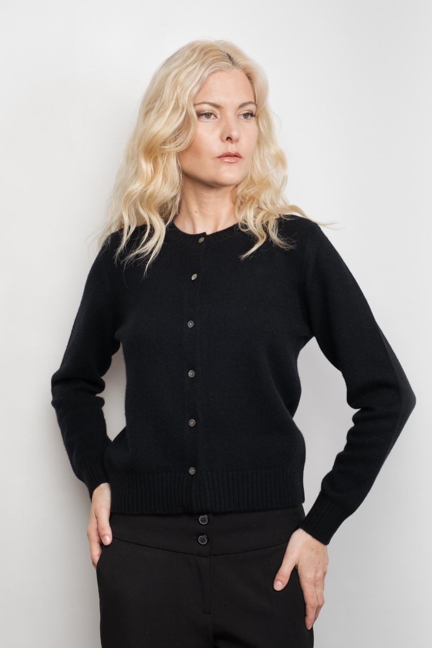 Heritage Golfer Cashmere Knitted Cardigan - Cream